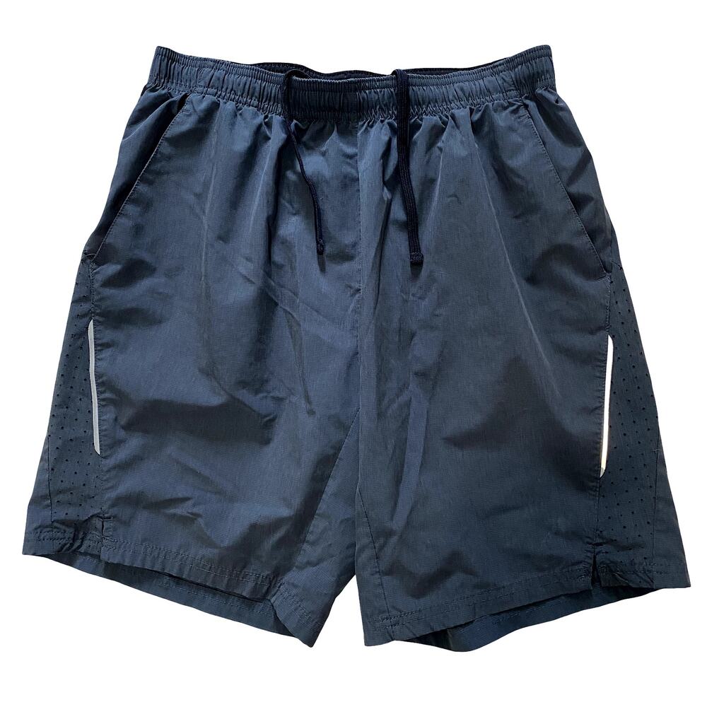 Men's Gray Lined Athletic Gym Shorts in M